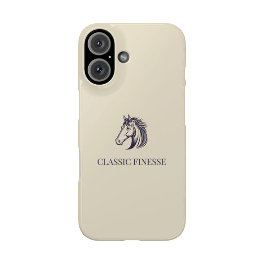 Funda Beige para ¡Phone Classic Finesse